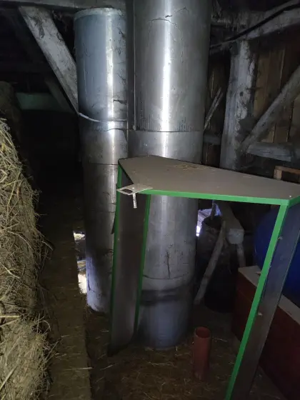 Lüftungsrohre isoliert