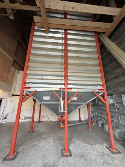 Gruber 4-Fach Trichtersilo