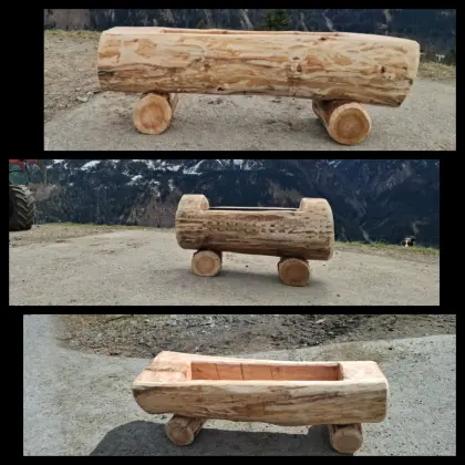 Blumentröge aus Lärchenholz