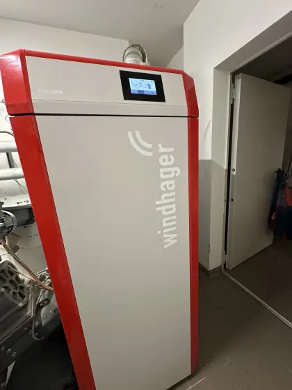 Hackschnitzel Heizung Windhager 49 KW