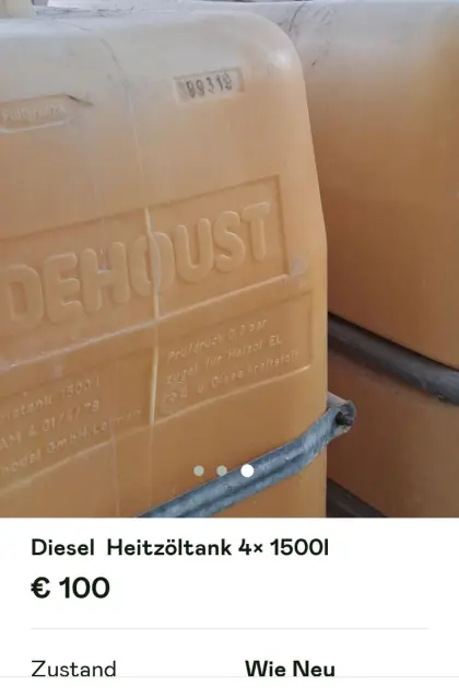 Diesel Heizöltank