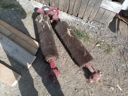 Drahtbürsten, Altholzbürsten inkl. E-Motor und Vorschubmotor