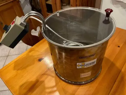 Melitherm zum Honig Auftauen mit Deckel und Distanzring