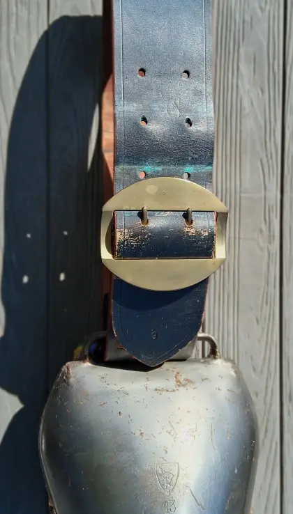 Kuhglocke Kuhschelle Treichel Firmann Nr. 13 mit Lederiemen