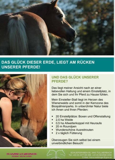Einstellplätze frei
