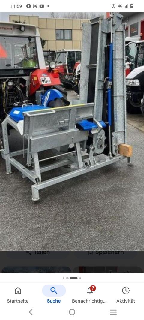 Binderberger Zapfwellenwippkreissäge WS 700 mit Förderband