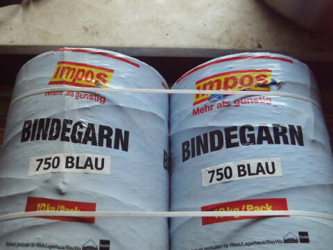 Bindegarn blau