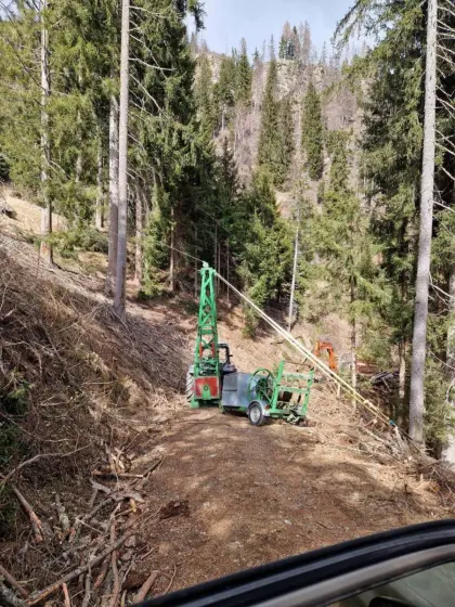 Seilbahn mit Koller SKA1 Laufwagen