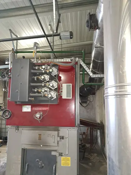 2x Hackgutofen, Heizwerk