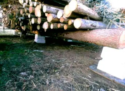 Betonunterlager, Holzunterlager