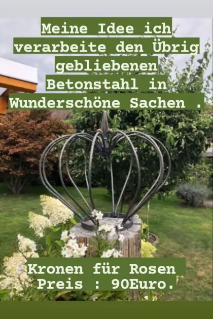 Rosenkronen geschmiedet Schlosserei Kunst-Schmiede