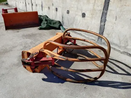 HAUER Erdschaufel Palettengabel Ballenzange Euro-Adapter