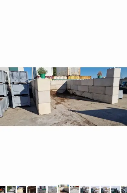 Betonnoppensteine, Betonbausteine bzw. Betonblöcke