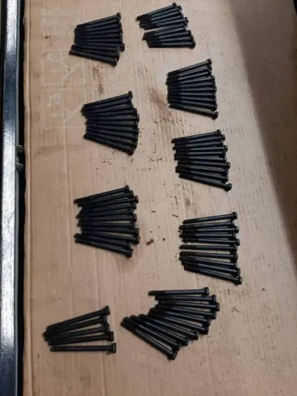 Stahlschrauben 6x70 ohne Beschichtung