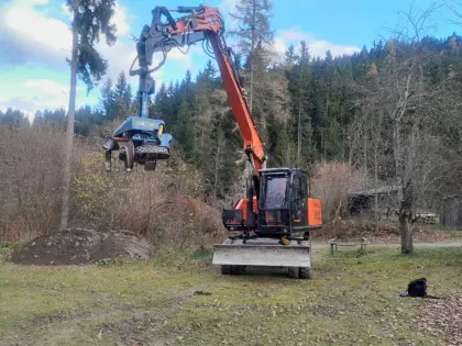 Forstbagger Atlas mit KETO 150 ECO Prozessor - neuer Preis