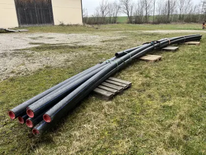 PE-Rohre ca. 90 m Dm. 125 mm x 11,4 mm Wand