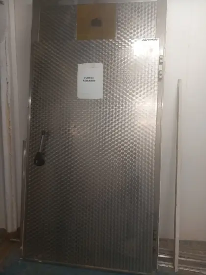 Kühlhaustür Edelstahl