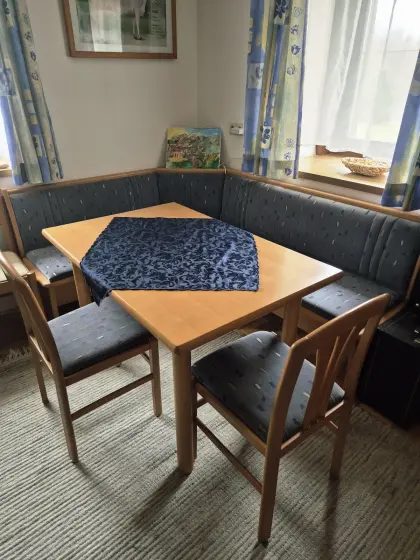 Buche Vollholz Eckgarnitur