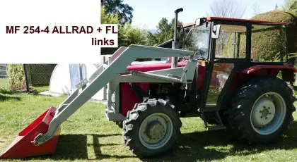 MF 254-4 Allrad mit Hydrac Frontlader, 36 kW / 49 PS