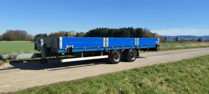 Tieflader Jumbo Containeranhänger Kistenanhänger Ballenwage