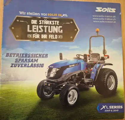 Traktor Solis 26 4WD inkl. Zubehör
