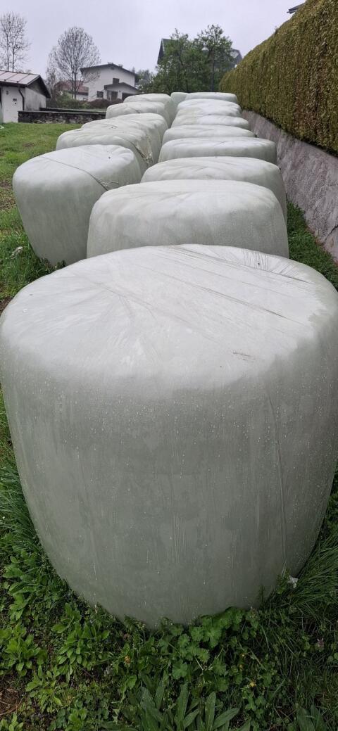 Grassilageballen 3. und 4. Schnitt