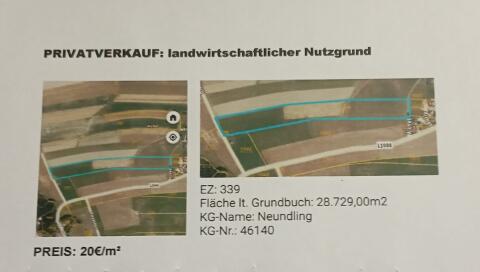 Privatverkauf! Landwirtschaftlicher Nutzgrund