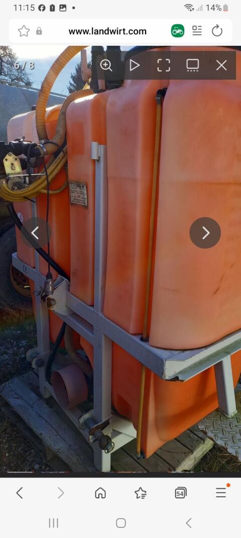 Suche Feldspritze mit 1.000 l Volumen