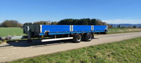 Tieflader Jumbo Containeranhänger Kistenanhänger Ballenwage