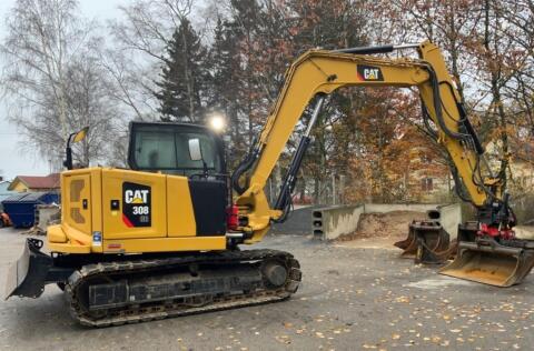 CAT 308 CR Bagger mit 5 Anbaugeräte