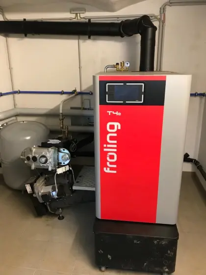 Fröling T4e 20-35 kW Hackgutkessel