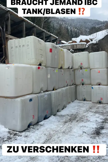 IBC Blasen Tank 1.000 l.