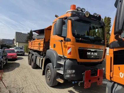 MAN TGS 360 Heckkran/Tieflader 3a Voll Luft hydr. Rampen