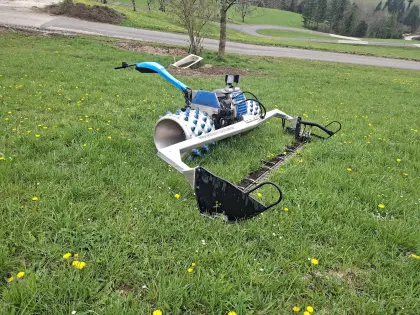 Brielmaier Motormäher Typ 29 + Eduard Autoanhänger