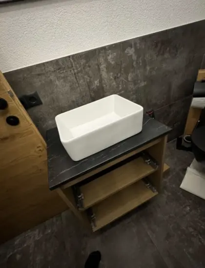 Waschbecken viereckig weiß