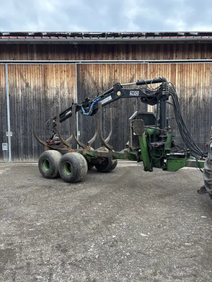 Rückewagen mit Kran (FMV/HIAB) + Seilwinde