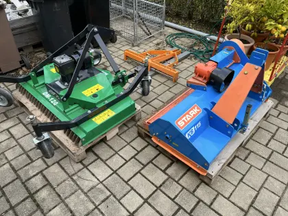 Schlegelmulcher, Sichelmäher, Palettengabel
