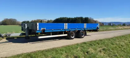 Tieflader Jumbo Containeranhänger Kistenanhänger Ballenwage