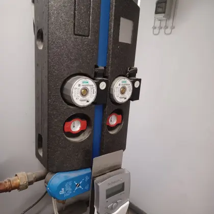 Be- und Entladestation WILO für Pufferspeicher Holzheizung