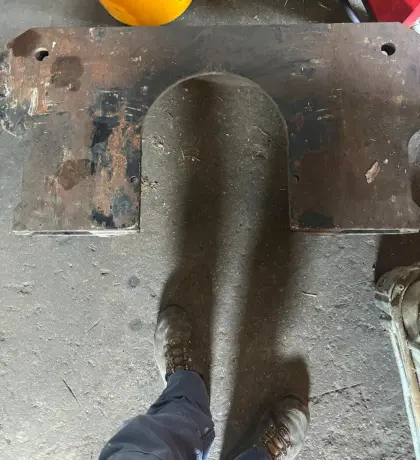 Schneepflugplatte Hydrac