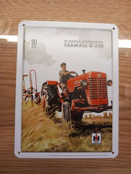Blechschild Mc Cormick International Farmall 15 x 20 cm