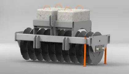 Silowalze Verdichtungswalze Silagewalze Bausatz