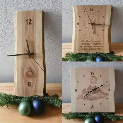 Holzuhren