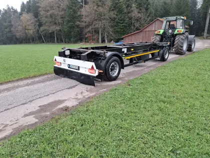 Anhänger, Lafette, Ballenwagen, Plattform, Wechselbrücke