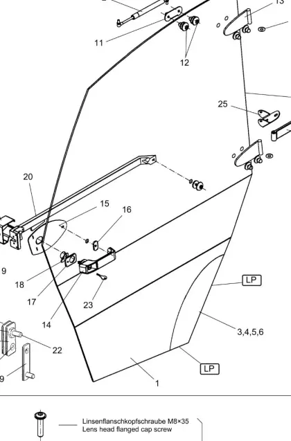Suche Türscheibe für Aebi TT 75 oder TT 210
