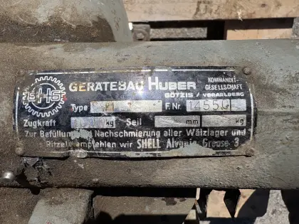 Seilwinde Huber SW1 (zwei Stk. vorhanden)