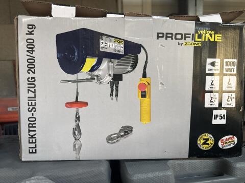 Elektrische Seilwinde 1000W - PROFI LINE by ZGONC - 400 kg