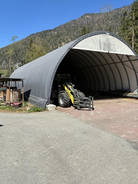 Zelthalle / Rundbogenhalle 25x10x5,4 m