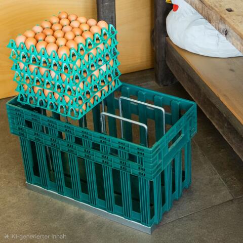 Drehstapelkörbe Eierhorden