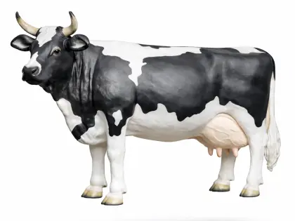 Kuh lebensgroß von der Alm / 3D HAEIGEMO / dekomitpfiff.de